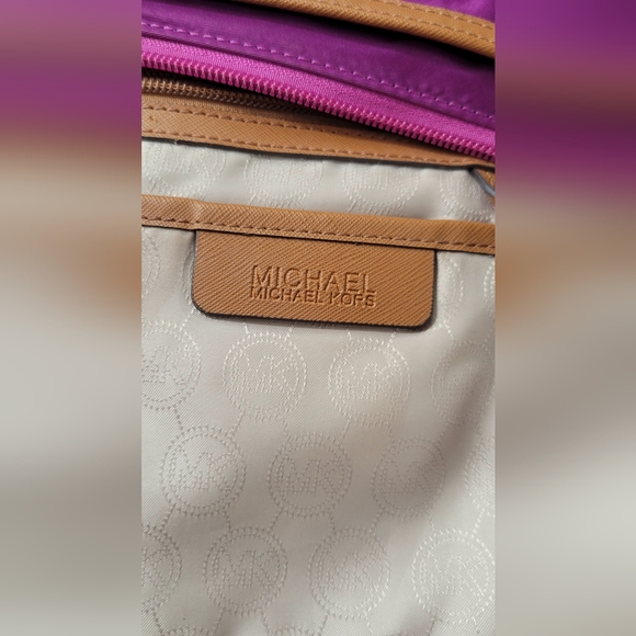 Michael Kors Nylon And Leather Crossbody Purse - Picture 9 of 15